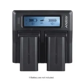 Dxp5045388384934jw Andoer Np-f970 Dual Channel Digital With Lcd Display V6t8