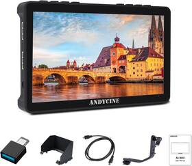 Andycine A6maxbundle A6 Max 6 Inch Touch Screen Camera Field Monitor With Battery And Bag
