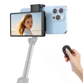 Apekx Vs09 5 Inch Vlog Selfie Monitor Screen - Magnetic Clip Mount 3-way Connectivity Usb-