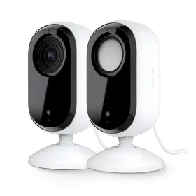 B0cfx2tlq4 Arlo Essential 2k Indoor Security Camera 2nd Gen Baby/pet Monitor 2-pack Whi