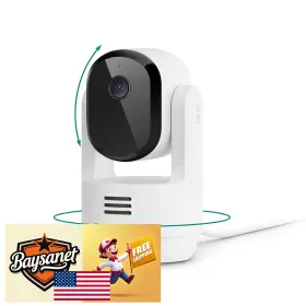 B0fllm4gbc Arlo Essential Indoor Pan-tilt 2k Security Camera Person/animal Detect White
