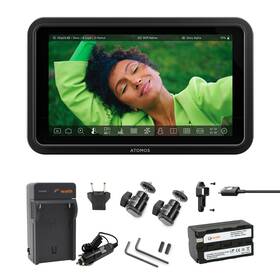 Atomos 810114282656 Shinobi Ii 5.2 Inch Hdmi Recording Monitor Battery Hot Shoe Charger Bundle