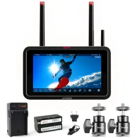 Atomos 810114285008 Ninja Tx 5.2 Inch Camera To Cloud Recording Monitor Hot Shoe Mount Bundle