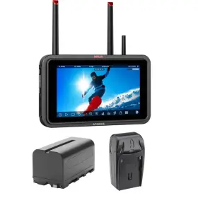Atomnjtx01k2 Atomos Ninja Tx 5.2 Inch Monitor/recorder Bundle With Battery And Compact Charger