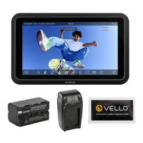 Atomshb004 Atomos Shinobi Go 5 Inch With Watson Batt Pack Charger Static Wipes Kit