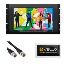 Bmd-hdl-smtv4k12g3 Blackmagic Design Monitor With Kopul Sdi Cable Static Screen Cleaning Wipe Bundle