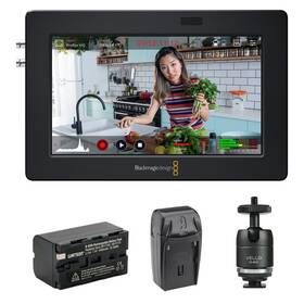 Blackmagic Design Hyperd/avida03/5k1 Video 3g-sdi/hdmi 5 Inch Monitor With Batt Pack Charger And Ballhead
