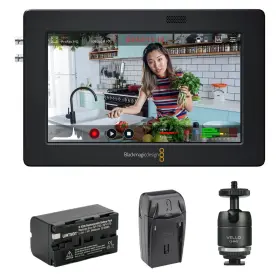 Avida03 Blackmagic Design Hyperd/avida03/5k1 Video 3g-sdi/hdmi 5 Inch Monitor With Batt Pack Charger And Ballhead