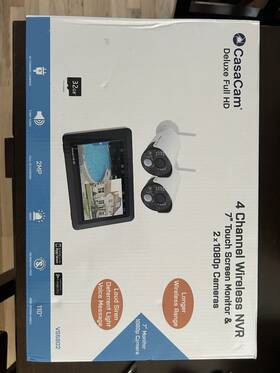 Casacam Vs5802 Guardiancam Deluxe 2 1080p Cameras And One 7 Inch Touchscreen Monitor