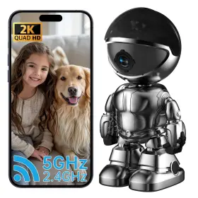 B0d8fr7dr9 Chpuss 2k 5g/2.4ghz Wifi Indoor Pet Robot Camera With Phone App Eseecloud Ptz