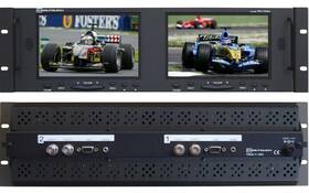 Cooltouch Rx-702a Model Dual Monitors Bnc Vga Audio Power Supply Included