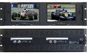 Rx-702a Cooltouch Model Dual Monitors Bnc Vga Audio Power Supply Included