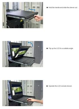 Crystal Image Technologies Rm-111-19wh 1u 19 Inch Rackmount 1400 X 900 Monitor With Keyboard