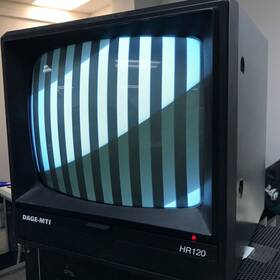 Dage-mti Hr120 Dage-mti Vm-101b Black And White Retro 11 Inch Crt Video Security Monitor