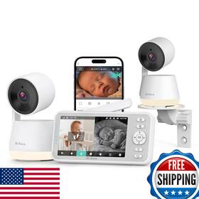 Dr.care B0fm75pt1k Dr.care Lumiview Smart Wifi Baby Monitor 2 Cams 5 Inch 1080p Fhd 2k Cam 800-1279