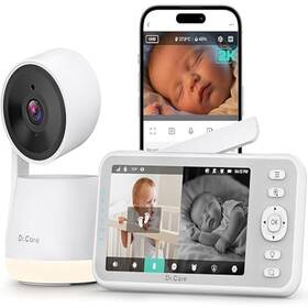 Dr.care B0fm75t6b9 Dr.care Lumiview Smart Wifi Baby Monitor - 5 1080p Fhd 2k Camera App Control