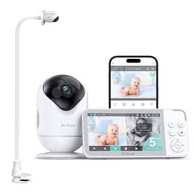 Dr.care B0fm7cxsds Dr.care Vistaview 5 Inch Smart Wifi Baby Monitor - 2k Hd Clip Mount App