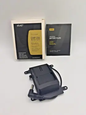 Cmp-ce6 Elvid Canon Lp-e6 Battery Plate Cm7 Monitor Discontinued Nos Open Box