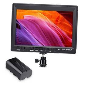 Feelwordl Fw759-anp55 Fw759 7 Inch Dslr Camera Field Monitor With F550 2200mah Battery Hd Video