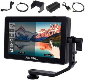 Feelworld 705604492113 F6 Plus 6 Inch Touch Screen Dslr Camera Field Monitor With 3d Lut Small Full