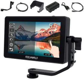 Feelworld 705604492113 F6 Plus 6 Inch Touch Screen Dslr Camera Field Monitor With 3d Lut Small Full