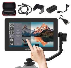 Feelworld 705604492182 F6 Plus Battery Charger Carrying Case 6 Inch Touch Screen Dslr Camera Fiel