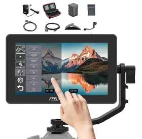 Feelworld 748497635267 F6 Plus V2 Pro Dslr Camera Field Monitor 4k Hdmi 6 Inch 3d Touch