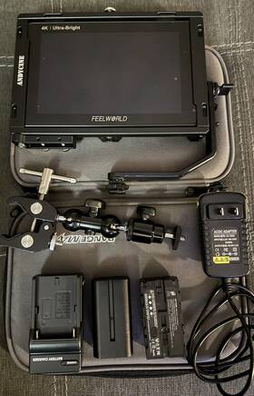 Feelworld Lut7s-kb1 Lut7s 7ftft 4k Hdmi/sdi Field Monitor And Accessories