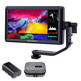 Feelworld V2-anp55-of-us S55 V3 6 Inch Camera Dslr Field Monitor With F550 Battry 2200mah And Case Sm