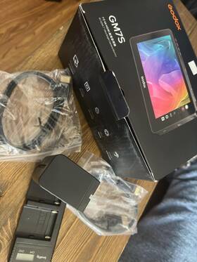 Godox Gm7s 7 Inch Touchscreen Camera Field Monitor Atomos 4k Battery And Charger
