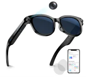 B0g5xs9jbz Hadrsion Ai Smart Glasses Hd Camera Translation For Iphone 17 16 Samsung Vlogging Travel