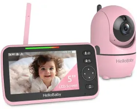 Hb6550-1 Hellobaby Video Baby Monitor 5 Inch Screen 30hour Battery Camera Vox 2-way Talk