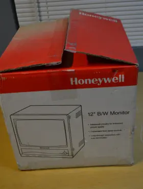 Hmm12 Honeywell New Security Monitor Black And White