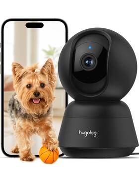 Hugolog B0ckn59t3y 3k 5mp Indoor Pan/tilt Security Camera Auto-focus Starlight Night Visi