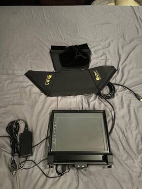 Ikan Pt1200-m 12 Inch Teleprompter Monitor With Foot Pedal And Anti-glare Hood Cover