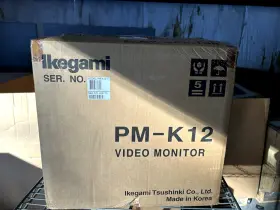 Pm-k12 Ikegami 12 Inch Black And White Crt Security Monitor Tv
