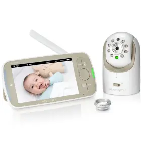 B08ff4gv5c Infant Optics Dxr-8 Pro 720p Hd Video Baby Monitor 5 Inch Display Active Noise Red
