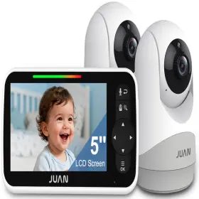 B0c947dh9f Juan Baby Monitor Camera And Audio 5 Lcd Screen No Wifi 100 Private 3500mah