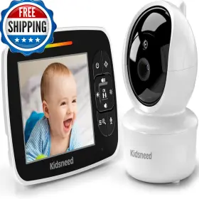 B0dg2s3mm7 Kidsneed Baby Monitor - 3.5 Inch Large Display Video Camera And