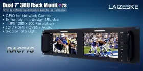 Rac71s Lalzeske Dual 7 Inch 3ru Ips 1280x800 Broadcast Lcd Rack Mount Monitor