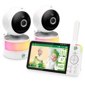 Leapfrog B0bnntg992 Lf915-2hd Baby Monitor 2 Cameras 5 720p Screen 360 Pan-tilt-zoom Color