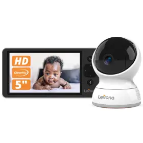 B0csdw1bjs Levana Ella Video Baby Monitor 5ftft 720p Screen Ptz Camera 4 Days Battery Life