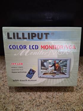 Lilliput 889gl Color Lcd Monitor 889gl-80np Remote All Cords Mount Tested/works