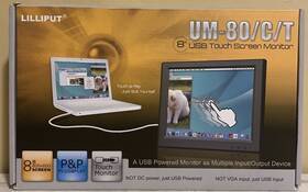 Lilliput Um-80/c/t 8 Inch Usb Touch Screen Plug And Play Monitor New In Box