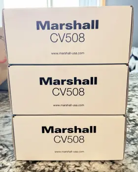 Cv508 Marshall 3x Broadcast Cameras Sdi Hdmi Multi-cam Podcast / Church