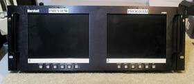 Marshall Electronics V-r82 V-r82-p 7.9 Inch Dual Lcd Monitor Unit Rack