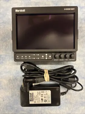 V-lcd70xp-hdipt-pm Marshall V-lcd70xp-hdipt Portable Field Monitor With Ac Adapter. Tested - Works