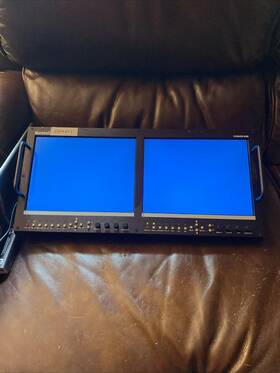 Marshall V-r1042dp-afhd Dual 10.4 Inch Hd Lcd Monitor With Power Supply Clean Unit