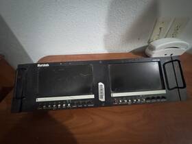 Marshall V-r722-2sd Dual 7 Inch Rackmount Lcd Monitors Works Tested Broadcast Cctv