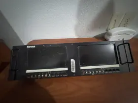 V-r722-2sd Marshall Dual 7 Inch Rackmount Lcd Monitors Works Tested Broadcast Cctv